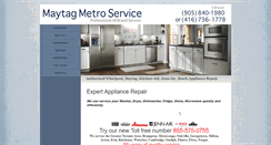 Desktop Screenshot of maytagmetroservice.com