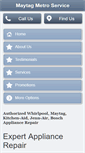 Mobile Screenshot of maytagmetroservice.com